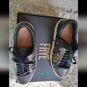 Frye ivy western star sneaker black muti color size 7.5